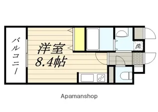 ニューリバー九大学研都市駅前【7階】の間取り