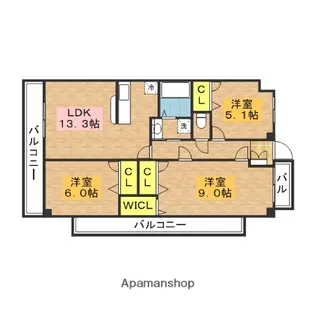 グランド アストレイア【2階】の間取り