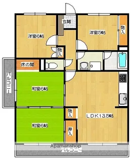 周船寺アラモード【5階】の間取り