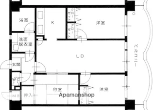 NEW8西新【7階】の間取り
