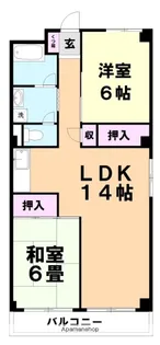 第17今宿IR BLD【303号室】の間取り