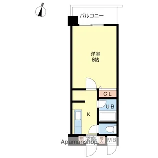プチポルト小戸【2階】の間取り