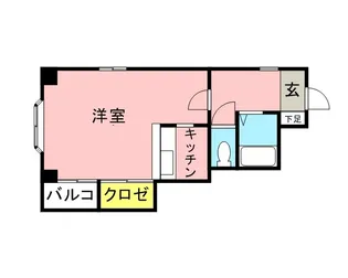 エリーナプラザ西新西【103号室】の間取り