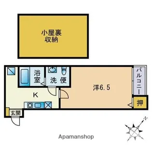 エミネント下山門【101号室】の間取り