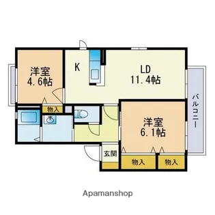 シャーメゾン野方I棟【102号室】の間取り