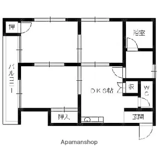 メゾン福重【203号室】の間取り