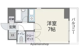 フォーチュンパレス新室見【2階】の間取り