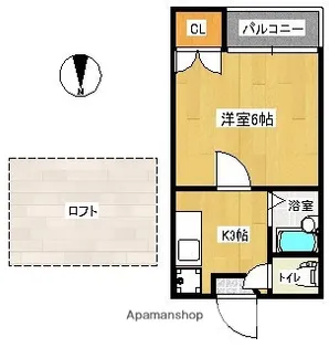 ポーラス【201号室】の間取り