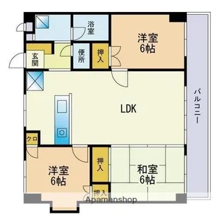 サンフィールド福重【3階】の間取り