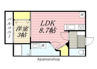 フォレストヴィラ今宿Ⅰ【2階】の間取り