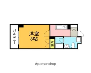 アークフラット【405号室】の間取り