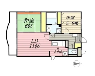 オイルファーム姪浜Ⅱ【4階】の間取り