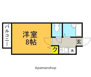 THE SQUARE・ATAGO RESIDENCE【8階】の間取り