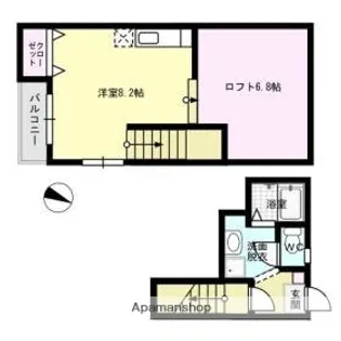 ポラリス周船寺駅前【2階】の間取り