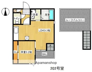 GRANDTICエルベ壽V【2階】の間取り