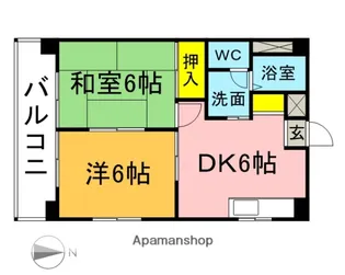 Kステーション下山門【3階】の間取り