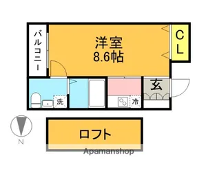 マリンロフティ【401号室】の間取り