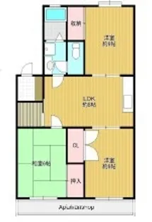シャトレ−喜多崎【405号室】の間取り