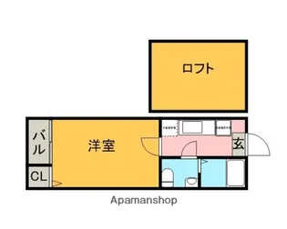 GRATEFUL松原【103号室】の間取り