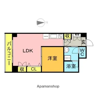 生の松原MIYOSHIビル【703号室】の間取り
