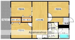 ケルムスコット【3階】の間取り