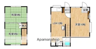 福岡県福岡市西区下山門団地【一戸建】の間取り