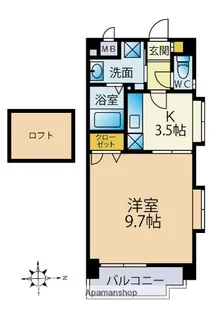 プリムヴェール【4階】の間取り