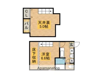 セレス周船寺【1階】の間取り