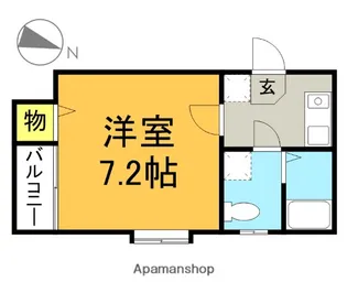 ピュア姪浜拾番館【106号室】の間取り