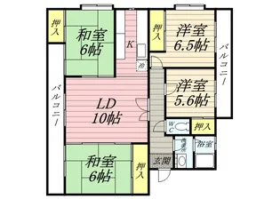 カルチェ南室見【2階】の間取り
