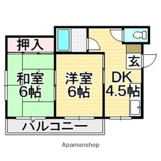 リリーフ愛宕Ⅱ【201号室】の間取り