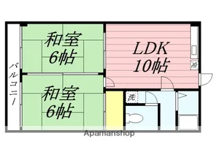 グランドール周船寺【4階】の間取り