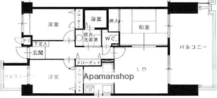 ルミナス百道【4階】の間取り
