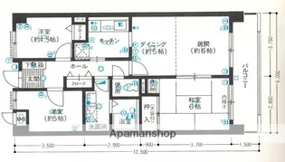 ホワイトパレス姪浜【4階】の間取り