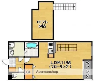室見館【202号室】の間取り