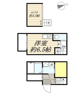 リバーサイド ハウス【106号室】の間取り