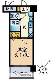 ビエラコート伊都【409号室】の間取り