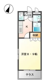 シャピール前原【1階】の間取り