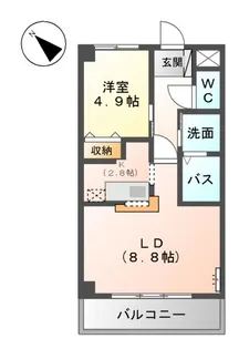 EVER PLACE (エバープレイス)【205号室】の間取り