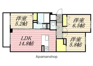 クラス姪浜【202号室】の間取り