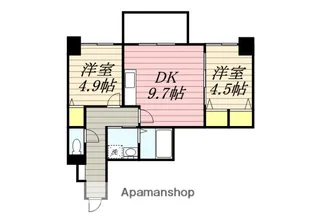 ビエラコート姪浜【203号室】の間取り