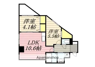 ビエラコート姪浜【701号室】の間取り