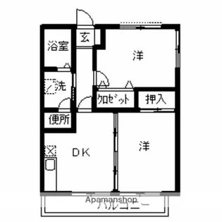 テーラベルデ オド【202号室】の間取り