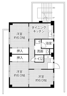 ビレッジハウス津1号棟【0104号室】の間取り