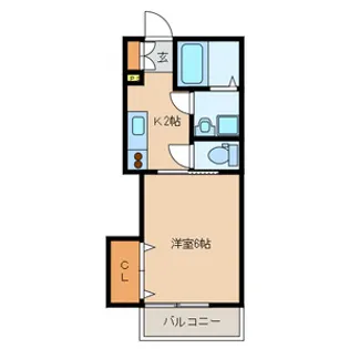 アカデミアコート 北【2階】の間取り