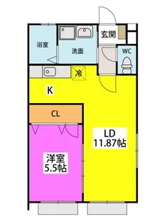 ソル・ベラーノ【1階】の間取り