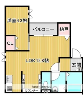 STORIA次郎丸【1階】の間取り