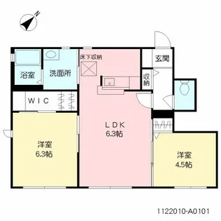 ロワジール【1階】の間取り