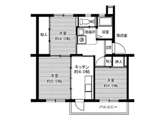 ビレッジハウス笹川3号棟【0106号室】の間取り