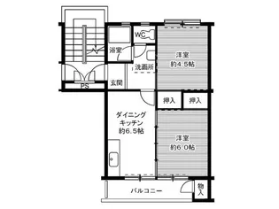 ビレッジハウス笹川10号棟【0515号室】の間取り